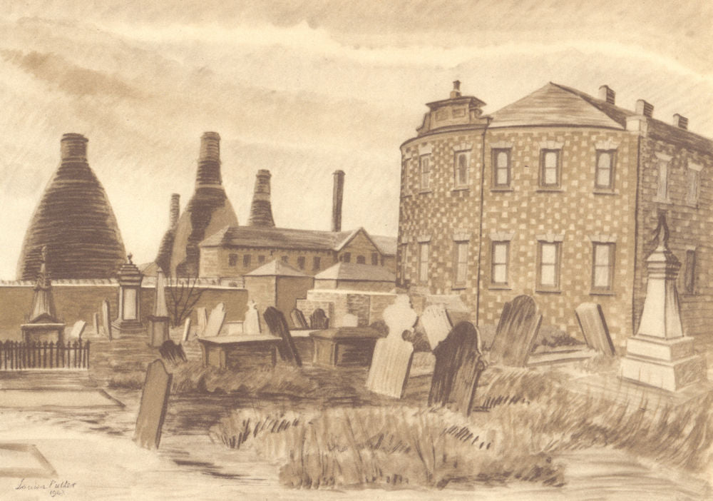 HANLEY. Bethesda. Staffordshire. By Louisa Puller 1948 old vintage print